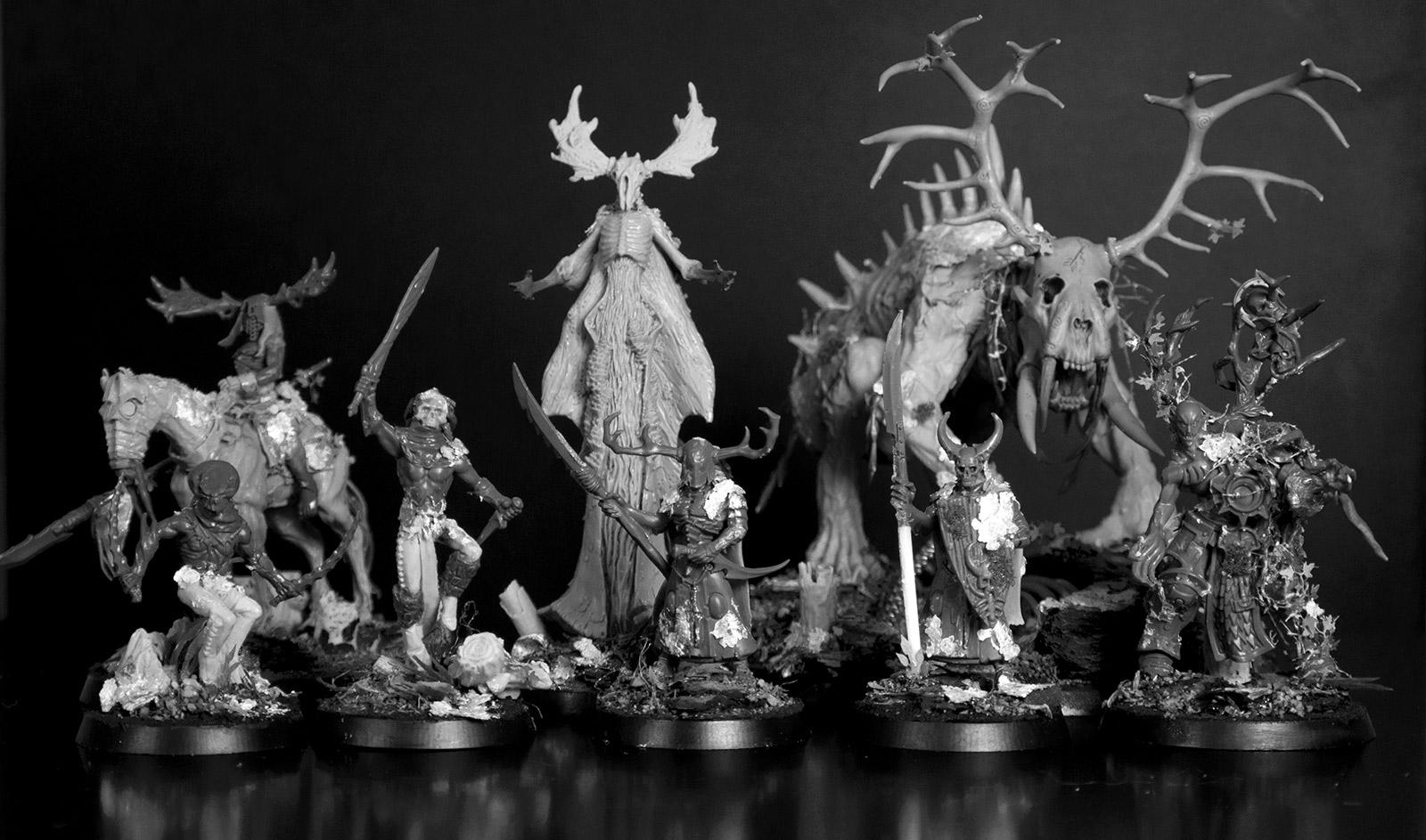 Aelves, Age Of Sigmar, Aos28, Wood Elves Black Sloth Hell Aelves for